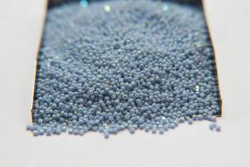 13/0 Charlotte Cut Beads Patina Pale Blue Opaque Aurore Boreale 10/20/50/250/500 Grams PREMIUM MATERIALS, native supply