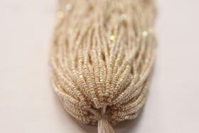 11/0 Hanks Charlotte Cut Beads Patina Ivory Aurore Boreale 1/5/25/50/100 Hanks PREMIUM SEED BEADS, Native Supplies