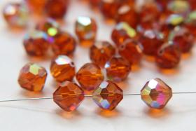 10mm Vintage Swarovski crystal beads, Topaz AB Vintage faceted article 5309, 2/6/12/36/72/144 Pieces Vintage findings