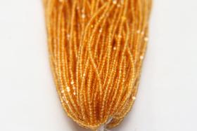 13/0 Charlotte Cut Beads Light Topaz Transparent 5/10/20/50/250/500 craft supplies, jewelry making, embroidery materials, vintage beads