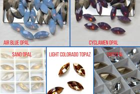 15x7 mm Swarovski fancy Navette Jewery making stones gemstones fancy opal stones