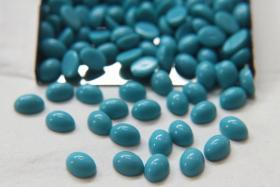 Swarovski 6x8 mm Vintage Flat Back Oval Cabochon Cabs in Turquoise unfoiled 18/36/72/144/360 Pieces