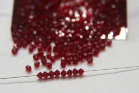 3mm Vintage Garnet Bicone from Czech Republic 36/72/144/432/720 Pieces Jewelry findings, embroidery materials, jewelry making, craft supply