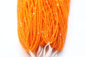 13/0 Hanks Charlotte Cut Beads 80060 AMBER Transparent 1/5/25/50/100 Hanks 1.6mm glass beads, jewelry supply, findings, craft supply