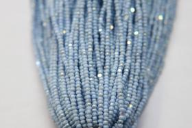 11/0 Hanks Charlotte Cut Beads Patina Light Pale Blue opaque Aurore Boreale 1/5/25/50/100 Hanks PREMIUM SEED BEADS, Native Supplies