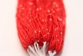 13/0 Hanks Charlotte Cut Beads 93190 Opaque Red Coral 1/5/25/50/100 Hanks 1.6mm glass beads, jewelry supply, findings, craft supply, rare