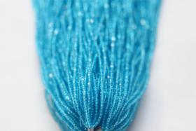 13/0 Hanks Charlotte Cut Beads 60010 Aqua Transparent 1/5/25/50/100 Hanks 1.6mm glass beads, jewelry supply, findings, craft supply