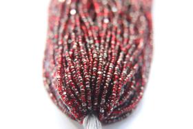 11/0 Hanks Charlotte Cut Beads 03050 Patina Ruby Gunmetal 1/5/25/50/100 Hanks 2.0mm glass beads, jewelry supply, findings