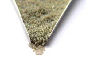 11/0 Charlotte True Cut Beads Light Grey Opal 10/20/50/250/500 Grams Premium Seed beads, native supply