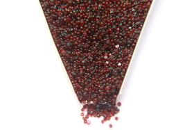 11/0 True cuts Charlotte Beads Red Green Lined 10/20/50/250/500 Grams PREMIUM SEED BEADS, Native Supply