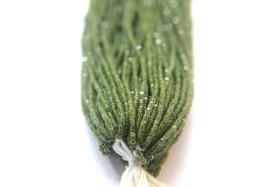 13/0 Hanks Charlotte Cut Beads Crystal Matt Olivine Lined 1/5/25/50/100 Hanks 1.6mm glass beads, native jewelry supply, findings