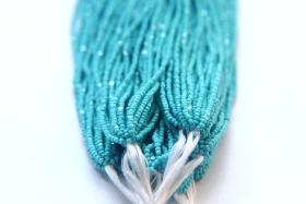 13/0 Charlotte true Cut Beads 1.6 MM Premium Turquoise Blue Opaque 1/5/25/50/100 Hanks PREMIUM SEED Beads, bracelet beads, tassel beads