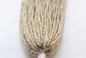 13/0 Hanks Charlotte Cut Beads Opaque Chalk White Golden Honey  1/5/25/50/100 Hanks 1.6mm glass beads, jewelry supply, craft supply