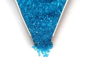 13/0 Charlotte true Cut Beads  60150 Dark Aqua Transparent Loose Beads 5/10/20/50/250/500 Grams Native beads supplies