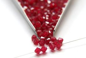 6MM Ruby Givré Vintage Swarovski Bicone Beads 12/36/72/144/288 Pieces embroidery materials, jewelry making, rare beads, wedding decorations