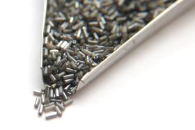True Cuts Size 2 (2x4mm) Bugle Beads 5/10/20/50/250/500 Grams Ionized White  Opal loose tube beads