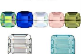Swarovski 5601 Cube Bead 6mm wedding decorations jewelry supplies vintage craft supply