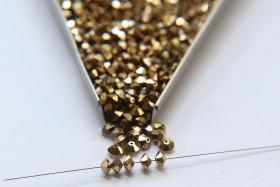 3x5mm Swarovski Vintage Crystal Aurum Flat Bicone Beads 12/36/72/144/432/720 Pieces vintage premium beads, wedding embellishments