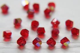 6mm Swarovski Light Siam Aurore Boreale Vintage Beads 5020 Faceted Helix Bead 6/12/36/72/144 Pieces Jewelry making beads