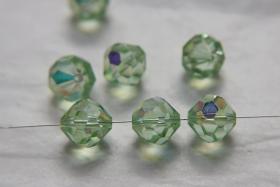 12mm Vintage Swarovski crystal beads, Peridot Aurore Boreale faceted article 5309, 2/6/12/36 Pieces