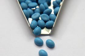 Swarovski 10x8 mm Vintage Flat Back Oval Cabochon Cabs in Dark Turquoise unfoiled 18/36/72/144/360 Pieces