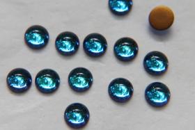 Swarovski 7 mm Vintage in Vitrail Medium Flat Back Oval Cabochon Cabs in Crystal foiled 6/12/36/72/144 Pieces
