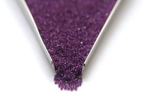 13/0 Charlotte Cut Beads Crystal Matt Crystal Matt Huckleberry Purple Lined 5/10/20/50/250/500 Grams native supply