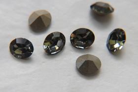 Vintage Swarovski 12x10 mm Black Diamond Oval Shape 4128/4100 Premier Crystal Rhinestones 6/12/36/72/144 Pieces gemstones, jewlery making