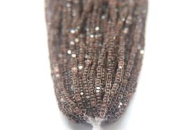 11/0 Hanks Charlotte Cut Beads Crystal Matt Mocca Lined 1/5/25/50/100 Hanks PREMIUM SEED BEADS, Native Supplies