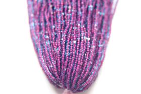 11/0 Hanks Charlotte Cut Beads Aqua Fuchsia Lined 1/5/25/50/100 Hanks 2.0mm jewellery NATIVE rare glass beads, jewelry supply,