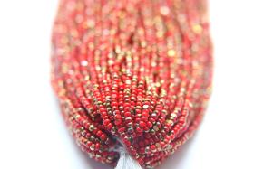 11/0 Hanks Charlotte true Cut Beads Patina Opaque Light Red Bronze Gold 1/5/25/50/100 Hanks PREMIUM SEED Beads, NATIVE supplies