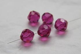 12mm Vintage Swarovski crystal beads, Fuchsia faceted article 5309, 2/6/12/36 Pieces