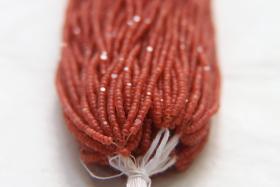 11/0 Hanks Charlotte Cut Beads Crystal Matt Vintage Rose Lined 1/5/25/50/100 Hanks PREMIUM SEED BEADS, Native Supplies