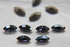 10X5 mm Vintage Swarovski fancy Navette in Tanzanite Satin 36/72/144 Pieces Jewery making stones gemstones, fancy opal stones