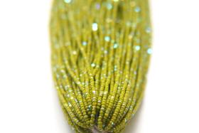 13/0 Hanks Charlotte Cut Beads Patina Opaque Olivine Aurore Boreale 1/5/25/50/100 Hanks 1.6mm glass beads, jewelry supply, findings, craft