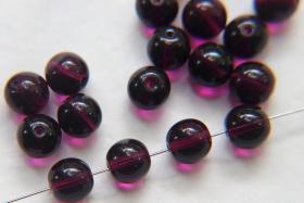 Czech Vintage Pearls 7mm Round in Amethyst 10/20/50/250/500 Pieces Jewelry making beads