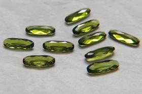 Vintage Swarovski 4161 Long Classical Oval 15x5mm Olivine unfoiled 6/12/36/144 Pieces gemstones, jewlery making, color zirconium