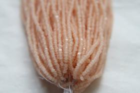 11/0 Hanks Charlotte Cut Beads Light Peach Opal 1/5/25/50/100 Hanks 2.0mm jewellery rare glass beads, jewelry supply findings, Native supply
