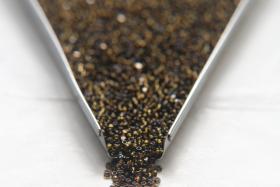 11/0 True cuts Charlotte Beads Black Diamond Antique Gold Lined 10/20/50/250/500 Grams PREMIUM SEED BEADS, Native Supply