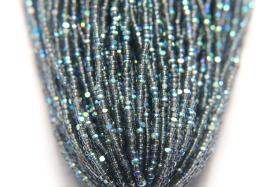 11/0 Hanks Charlotte Cut Beads Patina Transparent Black Diamond Aurore Boreale 1/5/25/50/100 Hanks PREMIUM SEED BEADS, Native Supplie