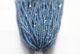 13/0 Hanks Charlotte Cut Beads Ionized Premium Medium Sapphire Opal 1/5/25/50/100 Hanks 1.6mm glass beads, native supplies