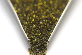 13/0 Charlotte Cut Beads Yellow Jet Lined Crystal 5/10/20/50/250/500 Grams craft supplies, jewelry making, embroidery materials, vintage