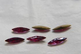 15x4mm Swarovski Fuchsia Marquise, New Vintage Pointy Back Navette 4200 crystals, gold foil 6/12/36/72/144 Pieces Jewery making stones