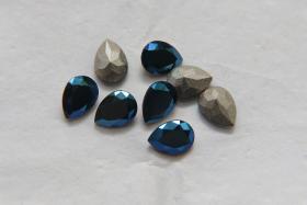 Vintage Swarovski 8x6 mm Crystal Metallic Blue Pear Shape 4320 Premier Crystal Rhinestones 6/12/36/72/144 Pieces gemstones, jewlery