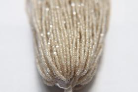 13/0 Hanks Charlotte Cut Beads Light Pearl Beige 2X 1/5/25/50/100 Hanks 1.6mm glass beads, native jewelry supply, findings