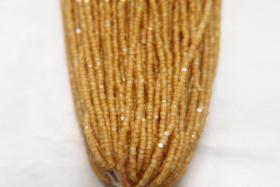 13/0 Hanks Charlotte Cut Beads Crystal Crystal Matt Light Topaz Lined 1/5/25/50/100 Hanks 1.6mm glass beads, native jewelry supply, findings