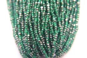 11/0 Hanks Charlotte Cut Beads Patina Opal Green Gunmetal 1/5/25/50/100 Hanks PREMIUM SEED BEADS, Native Supplies