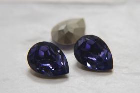 Vintage Swarovski 18x13 mm Tanzanite Pear Shape 4320 Premier Crystal Rhinestones 2/6/12/24 Pieces gemstones, jewlery