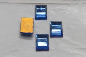 Swarovski 14x10 mm Vintage Crystal Flat Back Rectangle foiled 2/6 Pieces