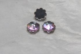 10mm Swarovski Vintage Flower Foiled Flat Back Rhinestones in VITRAIL LIGHT 2/6/12/36/72 pieces Vintage findings, jewellery parts